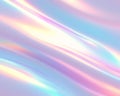 Silky waves of light weave through an iridescent pastel dreamscape. AI generated Royalty Free Stock Photo