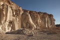 Sillar stone quarry in Arequipa Peru. Royalty Free Stock Photo