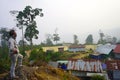 SILLERY GAON, KALIMPONG, INDIA. DATE : 20TH MARCH 2022. TOURIST ENJOYING THE NATURE IN THE OFFBEAT VILLAGE OF SILLERY GAON KALIMPO