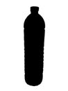 a sillhouette of huge bottle of water.