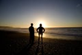 Sillouette People and Beach