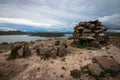 Sillustani Funeral Tower Royalty Free Stock Photo