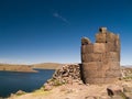 Sillustani Funeral Towers Royalty Free Stock Photo