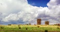 Sillustani - pre-Incan burial ground (tombs) on the shores of La Royalty Free Stock Photo