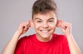 Portrait of teen boy Royalty Free Stock Photo