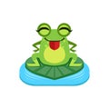 Silly Cartoon Frog Character Royalty Free Stock Photo