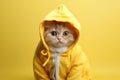 Silly Cat Dressed As A Banana, Bringing Humor To The Photo Shoot