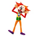 Silly Clown Illustration Royalty Free Stock Photo