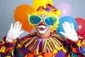 Silly Clown Surprise Royalty Free Stock Photo