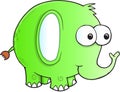 Silly goofy Elephant Vector