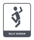 silly human icon in trendy design style. silly human icon isolated on white background. silly human vector icon simple and modern