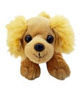 Silly looking furry toy dog
