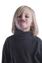 Silly Pouting Child Royalty Free Stock Photo