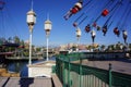 Disney California Adventure Amusement Park Symphony Swings Royalty Free Stock Photo