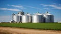 silo corn storage Royalty Free Stock Photo