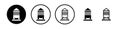 Silo icon vector set on white background Royalty Free Stock Photo