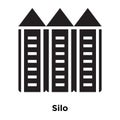 Silo icon vector isolated on white background, logo concept of S Royalty Free Stock Photo