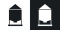 Silo icon vector set on white background Royalty Free Stock Photo