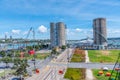 Silo park at the port of Auckland. New Zealand