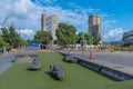 Silo park at the port of Auckland. New Zealand