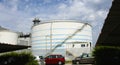 Silo with staircase of the BesÃÂ³s thermal power station