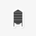 Silo sticker in trendy design style. Silo icon isolated on white background Royalty Free Stock Photo