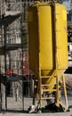 Silo to hold mortar and cement in the construction site Royalty Free Stock Photo