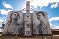 Silo trail artwork in Rupanyup