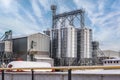 silos and agro-processing plant for processing for drying cleaning and storage and seed preparation complex in snow of winter