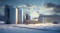 Silos and agroprocessing plant for processing background