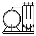 Silos icon vector