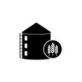 Silos storage icon or logo
