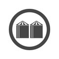 Silos storage icon