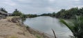 Siltation of the Lamasi River Estuary in Pompengan Pantai Village, East Lamasi District, Luwu Regency Royalty Free Stock Photo
