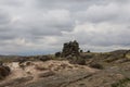 Silustani tombs in the peruvian Andes,Peru Royalty Free Stock Photo