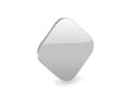 Silver 3d rhomb icon