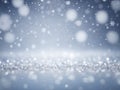 Silver abstract snow falling background Royalty Free Stock Photo