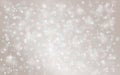 Silver Abstract Snow Falling Winter Christmas Holiday Background