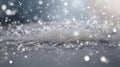 Silver abstract snow falling winter christmas holiday background with sparkles and glitter. Royalty Free Stock Photo