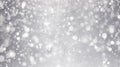 Silver abstract snow falling winter christmas holiday Royalty Free Stock Photo