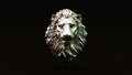 Silver Adult Male Lion with Pale Yellow Green Moody 80s lighting