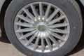 Silver Alloy Wheel Royalty Free Stock Photo