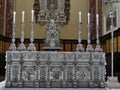 Silver altar dome cagliari