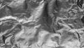 Silver aluminum foil wrinkled paper texture background Royalty Free Stock Photo