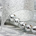 Silver ball background Royalty Free Stock Photo