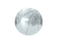 Silver ball. 3D rendering Royalty Free Stock Photo