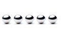 Silver Balls Royalty Free Stock Photo