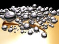 Silver balls 3 Royalty Free Stock Photo