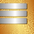 Silver banners Royalty Free Stock Photo