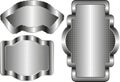 Silver banners Royalty Free Stock Photo